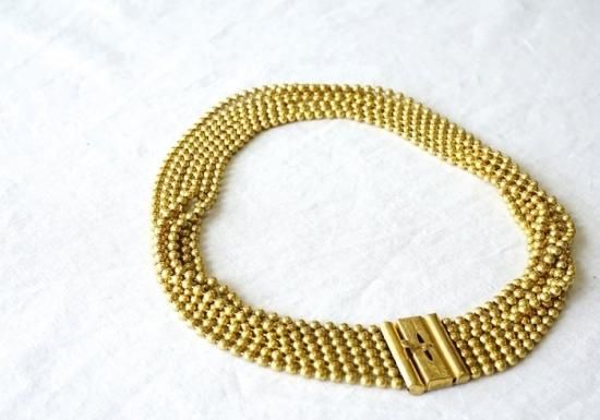 1930 真鍮ボールチェーンネックレス Antique Vintage Jewelry Meltingpot メルティングポット 1930 真鍮ボールチェーンネックレス Antique Vintage Jewelry Meltingpot メルティングポット