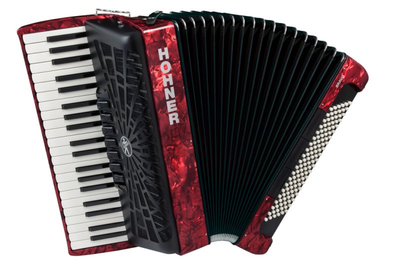 送料無料】HOHNER ホーナー Bravo III 120 Red(赤) アコーディオン