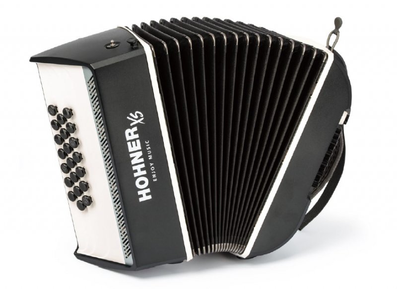 HOHNER ホーナー HOHNER XS / ボタンキー ダークグレー アコーディオン [小型][軽量] -  CENTRALMUSIC〔セントラルミュージック〕愛媛・松山　エレキギター/ベース/アコースティックギター/ヴィンテージ