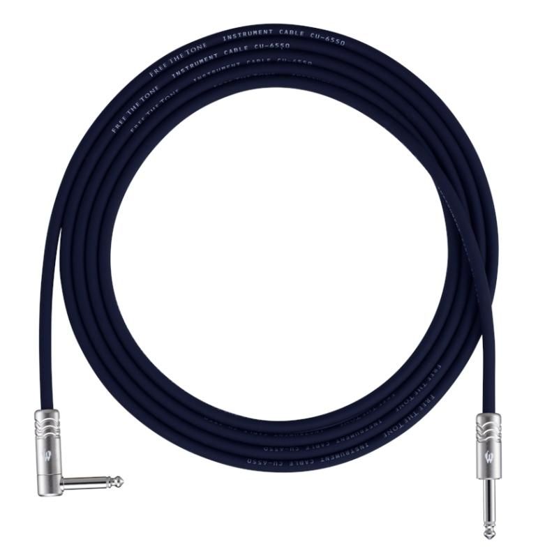 FREE THE TONE フリーザトーン CU-6550STD 5.0m S/L スタンダードタイププラグ INSTRUMENT CABLE  シールド/ケーブル [5m] - CENTRALMUSIC〔セントラルミュージック〕愛媛・松山　 エレキギター/ベース/アコースティックギター/ヴィンテージ