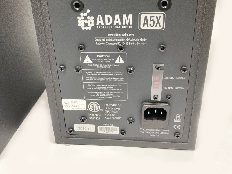 取引中】ADAM A5X ニアフィールドモニター オーディオスピーカー 