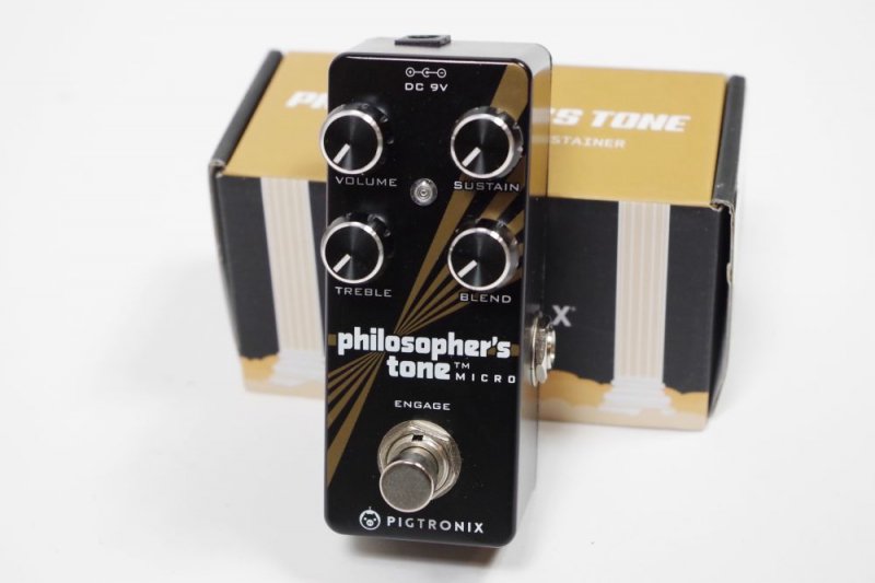 中古】PIGTRONIX ピグトロニクス Philosopher's Tone Micro エフェクター(コンプレッサー/サスティナー) 【USED】  - CENTRALMUSIC〔セントラルミュージック〕愛媛・松山 エレキギター/ベース/アコースティックギター/ヴィンテージ