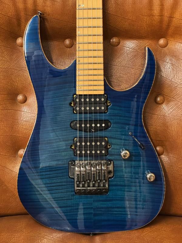 中古】Ibanez Prestige RG3270M Transparent Blue エレキギター