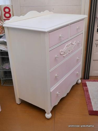 【Pink Love 】★希少　ホワイトラタン　ハート♡チェスト 商品詳細ページ