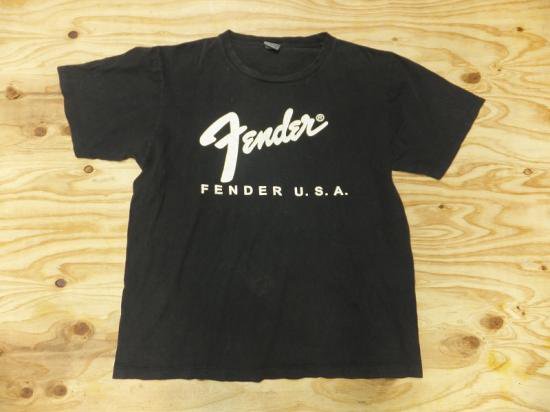 FENDER USA フェンダー ギター ビンテージビッグロゴTシャツ - 古着屋