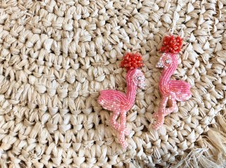 Flamingo Pierced&Earrings -sango-