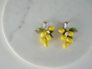 Lemon Pierced＆Earrings  / Clear