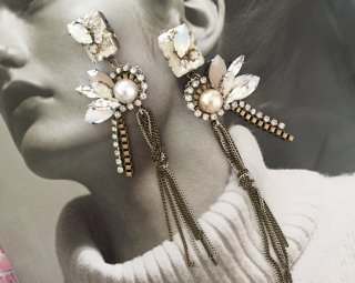 Antique chain Pierced & Earrings
