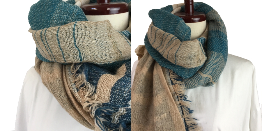 tamakiniime roots shawl wool70% 2
