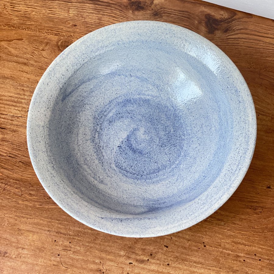 北野藍子　shallow bowl M  あお
