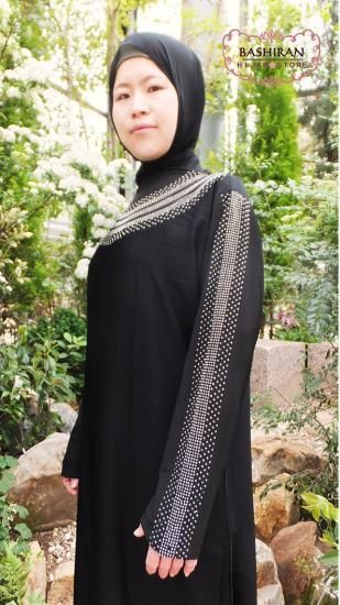 ABAYAヒジャーブ付春秋◎　夏△　冬×M～XL - BASHIRAN HIJAB STORE