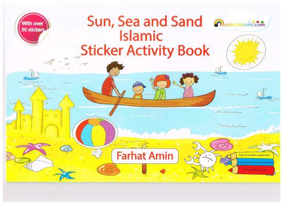 Sun Sea Sandislamic Sticker Activity Book英語学習向け Bashiran Hijab Store