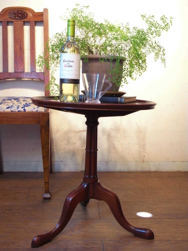アンティーク ヴィンテージ イギリス製 ワインテーブル 丸テーブル