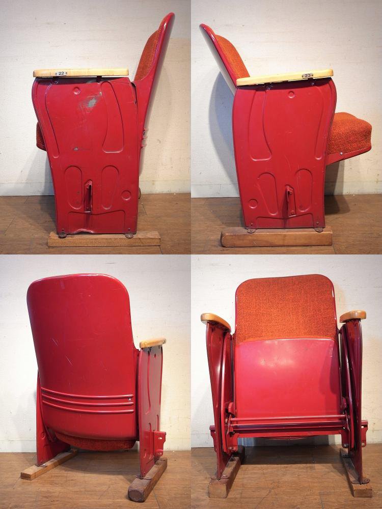 コトブキ社製映画館の椅子 シアターチェア 2脚連結 椅子/チェア デスク