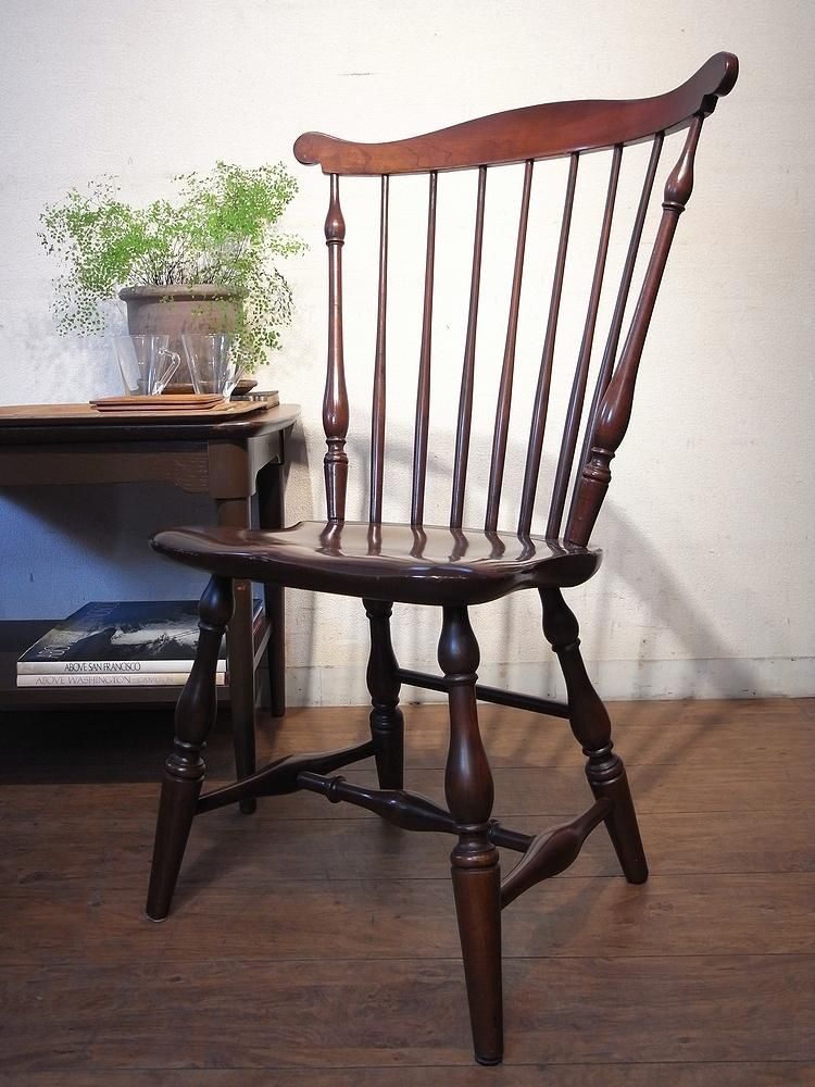 USヴィンテージ Hitchcock chair co ウィンザーチェア ファンバック 