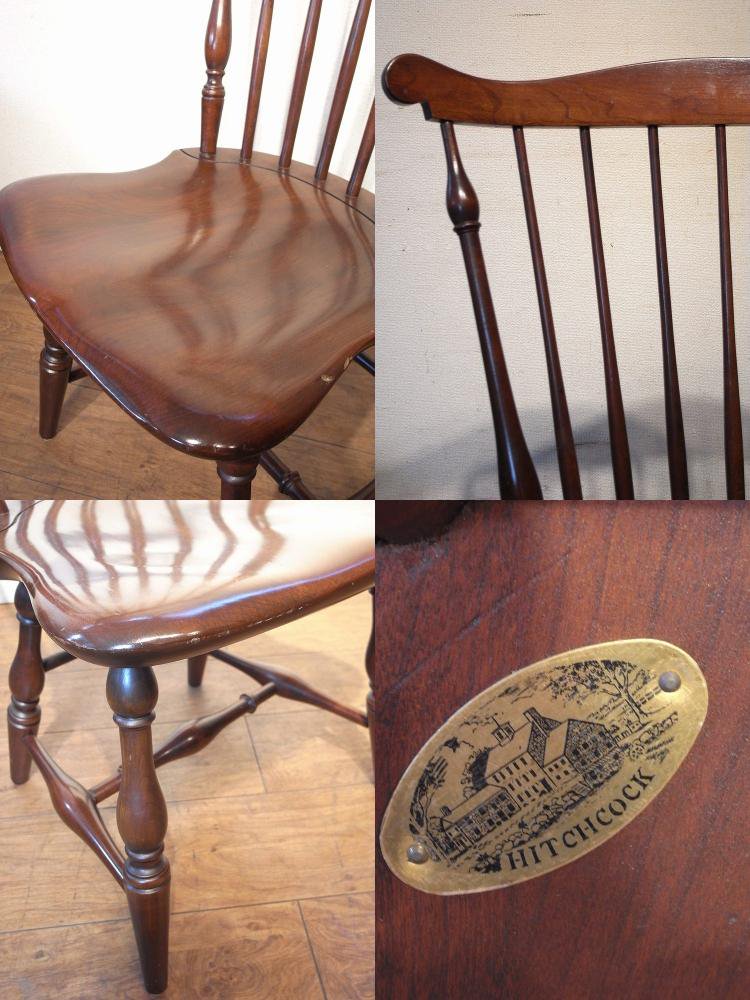 USヴィンテージ Hitchcock chair co ウィンザーチェア ファンバック 