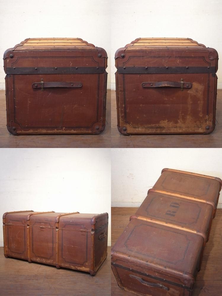 アンティーク ヴィンテージ ドイツ製 大型トランク 船トランク 特大