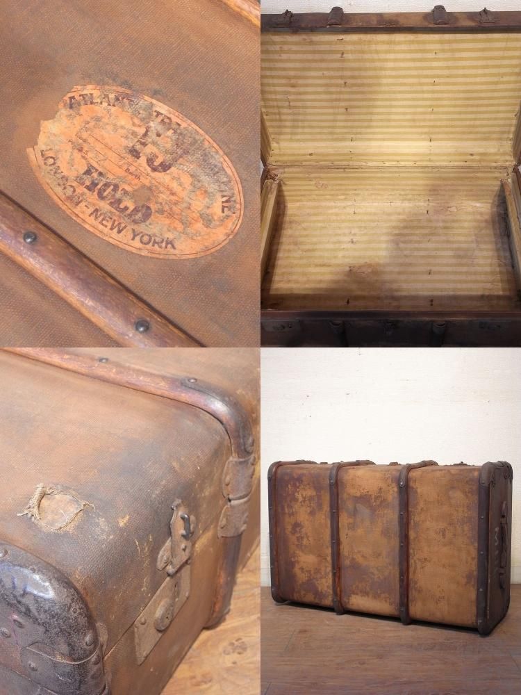 アンティーク ヴィンテージ ドイツ製 大型トランク 船トランク ロー