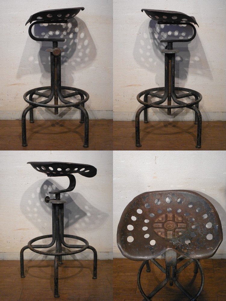 CultBooksTokyoアイアン・ハイスツール　米国から直輸入　インダストリアル・デザイン　鉄製　椅子