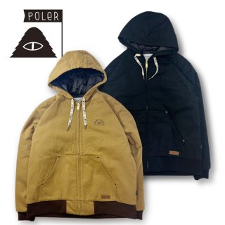 <img class='new_mark_img1' src='https://img.shop-pro.jp/img/new/icons1.gif' style='border:none;display:inline;margin:0px;padding:0px;width:auto;' />POLER POLER DUCK CANVAS HOODED JACKET
BLACK/BEIGE
