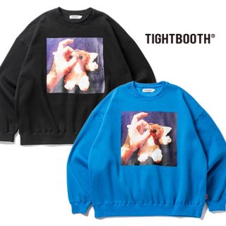 TIGHTBOOTHxKILLER BONG
FALL&WINTER 2024 COLLECTION TBKB /HAND SIGN CREW SWEAT
Black