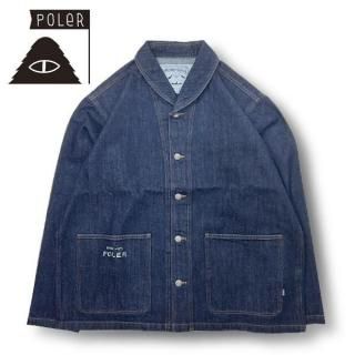 POLER SHAWL COLLAR DENIM JACKET /INDIGO