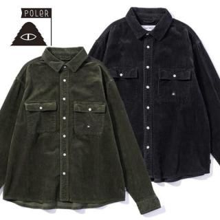 POLER CORDUROY SHIRTS JACKET
OLIVE/BLACK