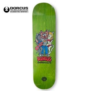 DORCUS(ɡ) ZETT WITH GALSSKATEDECK  GREEN 8.0
