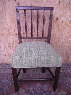 Late Georgian oak chair
