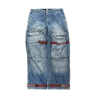<img class='new_mark_img1' src='https://img.shop-pro.jp/img/new/icons15.gif' style='border:none;display:inline;margin:0px;padding:0px;width:auto;' />MARITHE+FRANCOIS GIRBAUD Denim Shuttle Pants
