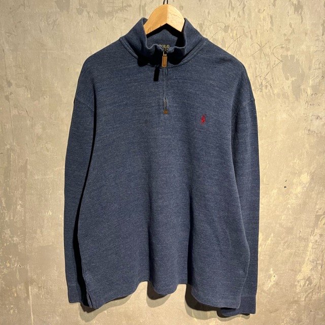 <img class='new_mark_img1' src='https://img.shop-pro.jp/img/new/icons15.gif' style='border:none;display:inline;margin:0px;padding:0px;width:auto;' />POLO by Ralph Lauren Half Zipper Cotton Sweat Shirt