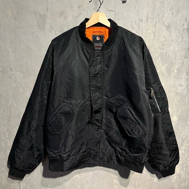 <img class='new_mark_img1' src='https://img.shop-pro.jp/img/new/icons15.gif' style='border:none;display:inline;margin:0px;padding:0px;width:auto;' />POLO JEANS MA-1 Nylon Jacket