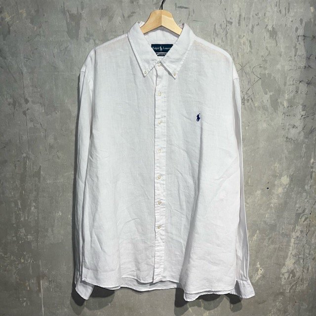 Ralph Lauren Linen B.B L/S Shirts Custom Fit
