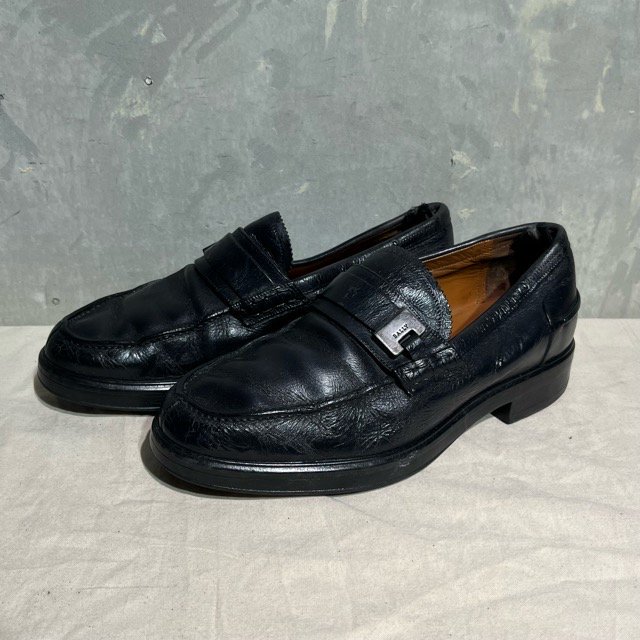 BALLY Loafer Leather Shoes MADE IN SWISS