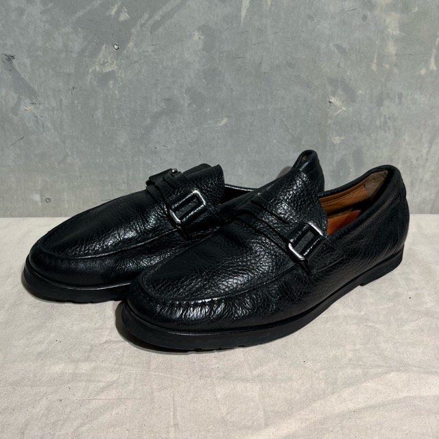 BALLY Loafer Leather Shoes MADE IN SWISS