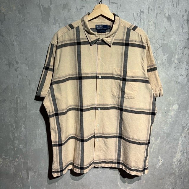 Ralph Lauren CLAYTON Linen Check S/S Shirt 
