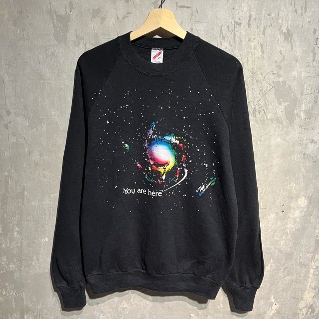 80's JERZEES L/S Print Sweat Shirts MADE IN U.S.A