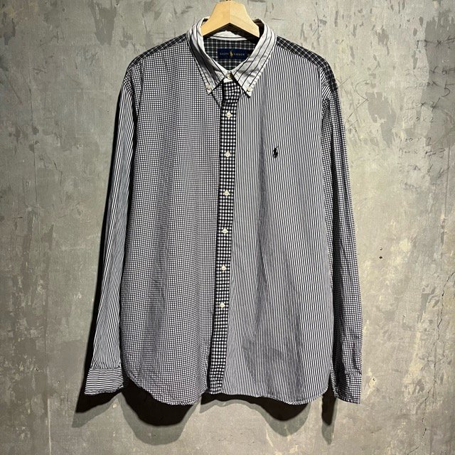 Ralph Lauren  SLIM FIT Check Stripe L/S B.D Shirt 