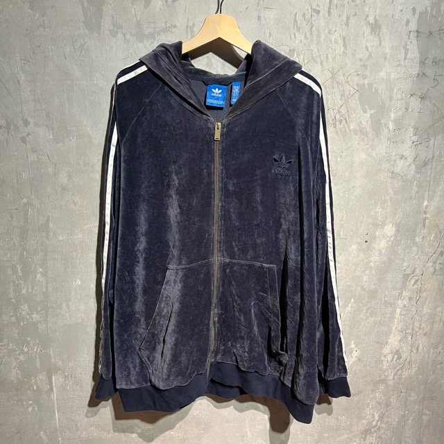 adidas Velour Zipup Hoodie