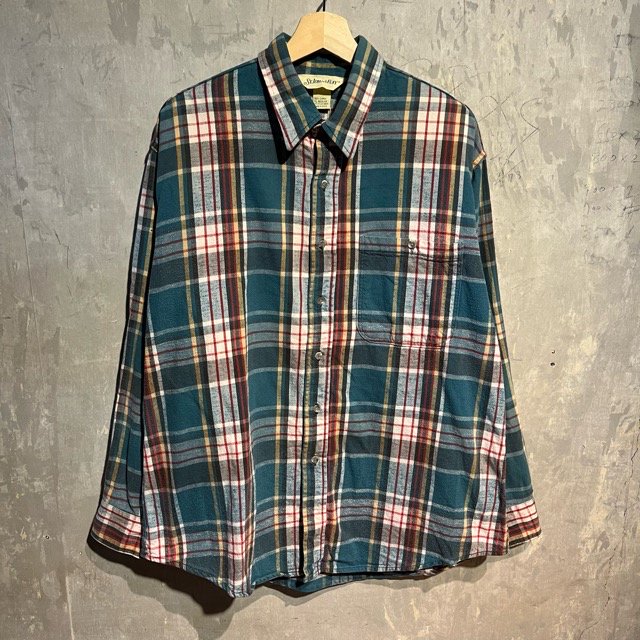 ST JOHN'S BAY L/S Flannel Shirts MADE IN U.S.A