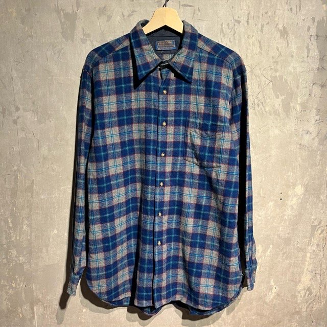 Pendleton Check Wool L/S Shirt MADE IN U.S.A