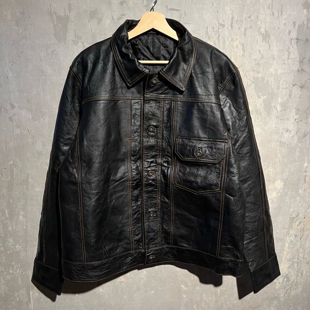 ƹ Trucker Leather Jacket