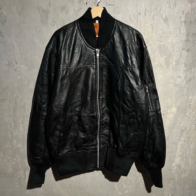 ƹ MA-1 Leather Jacket