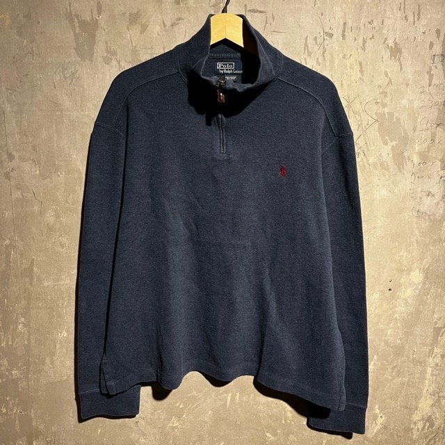 Polo by Ralph Lauren Half Zipper Cotton Knit Sweater