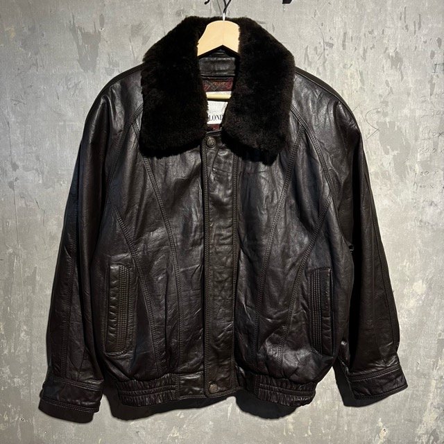 LONDON FOG Boa Leather Jacket