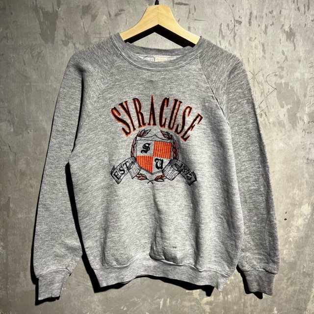 90's Fruit of the Loom L/S Print Sweat Shirt MADE IN U.S.A