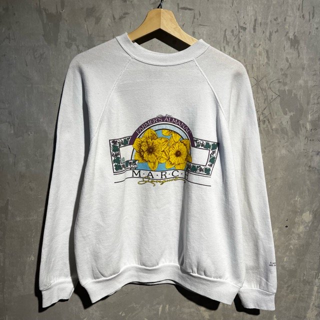 90's TULTEX L/S Print Sweat Shirt