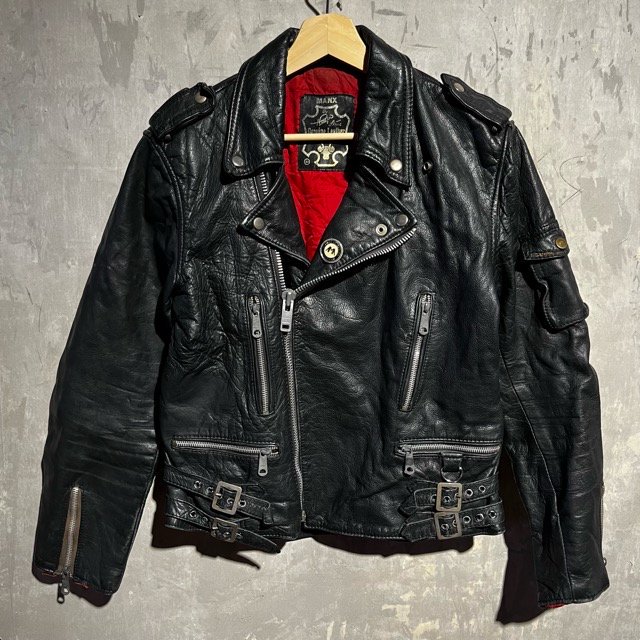 80's Campri Leather Double Riders Jacket