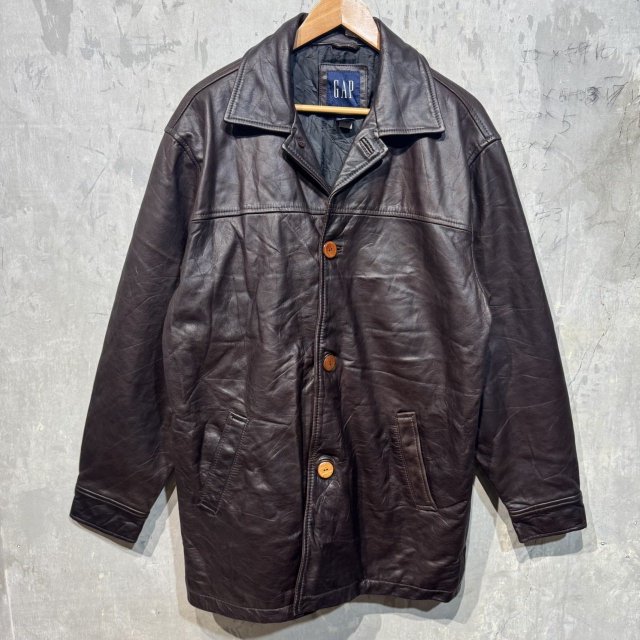 〜00's GAP Leather Car Coat