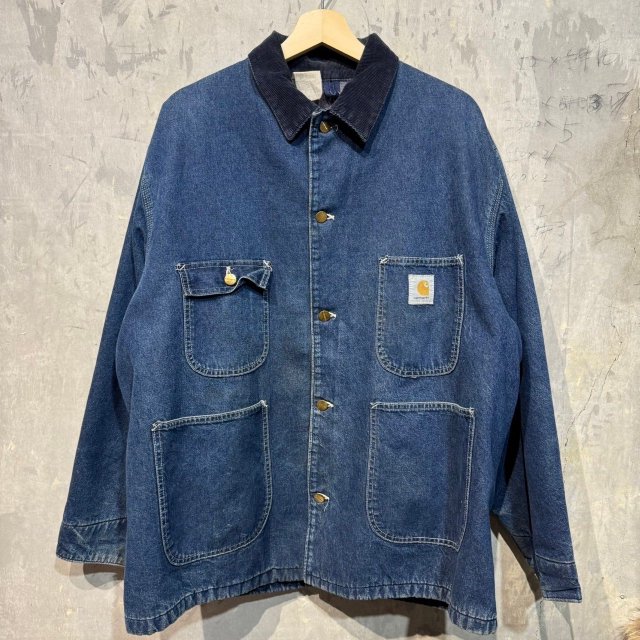 80's Carhartt Denim Chore Coat